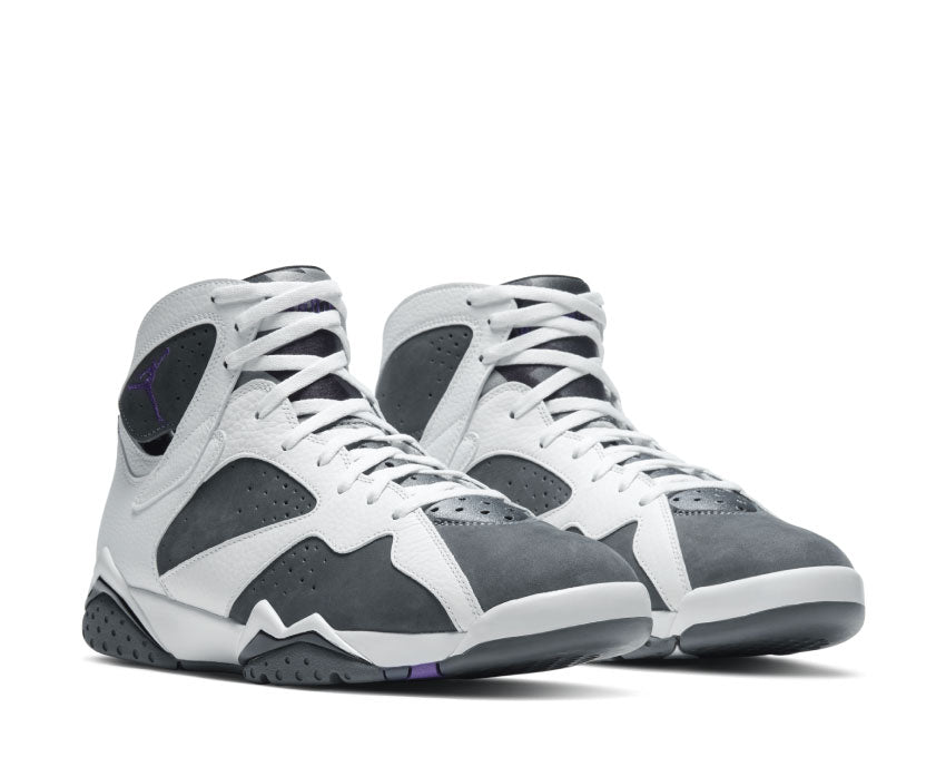 Air Jordan 7 Retro White / Varsity Purple - Flint Grey - Black CU9307-100