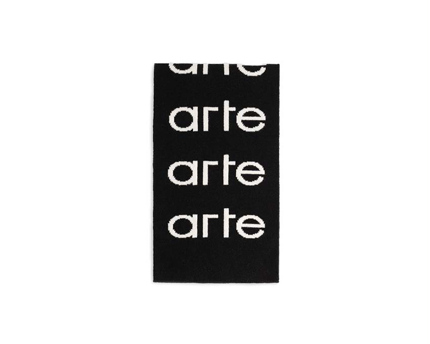 Arte Alex Allover Scarf White / Black AW22-073AC