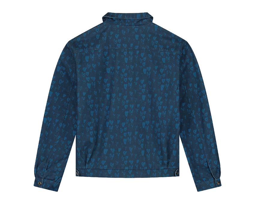 Arte Jean Allover Heart Jacket Navy / Blue AW22-237J