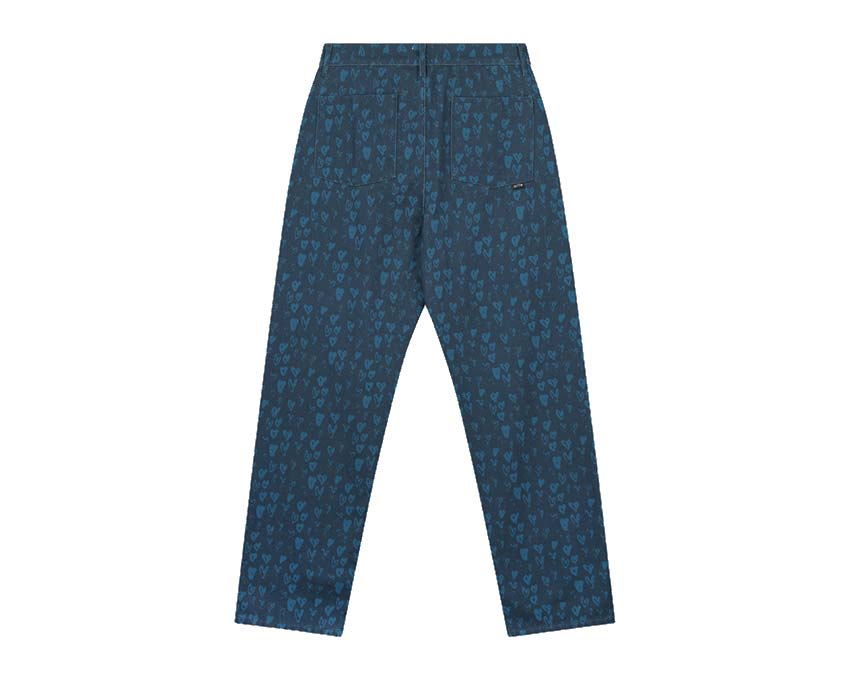 Arte Jean Allover Heart Pants Navy / Blue AW22-039K