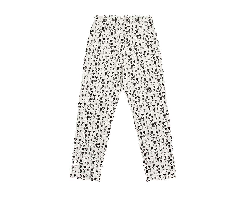 Arte Jean Allover Heart Pants White / Black AW22-231P