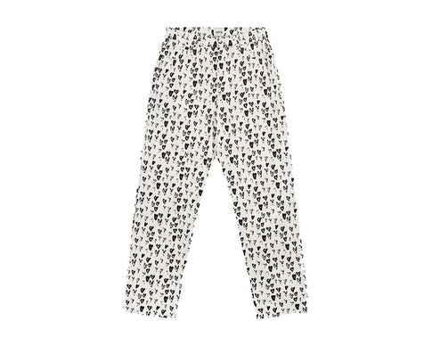 Arte Jean Allover Heart Pants White / Black AW22-231P