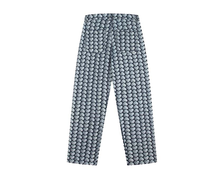 Arte Jean Allover Heart Pants Washed Denim AW22-064P