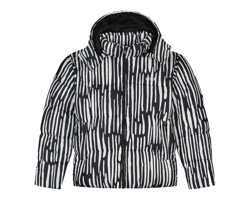 Arte Joey Pereira Puffer Jacket Black / White AW22-035J