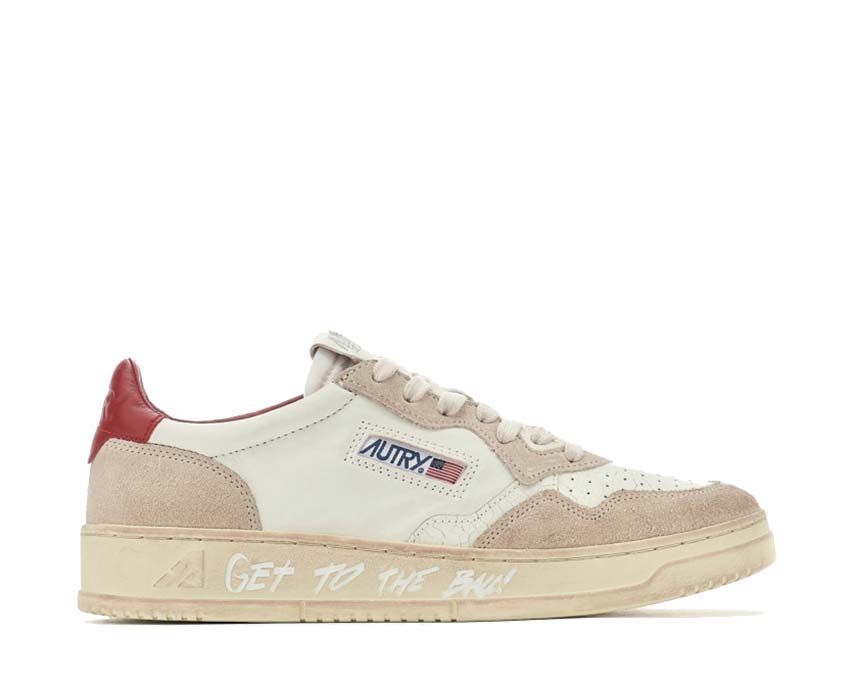 Autry 01 Low Leat / Draw Red / White AULMLD04