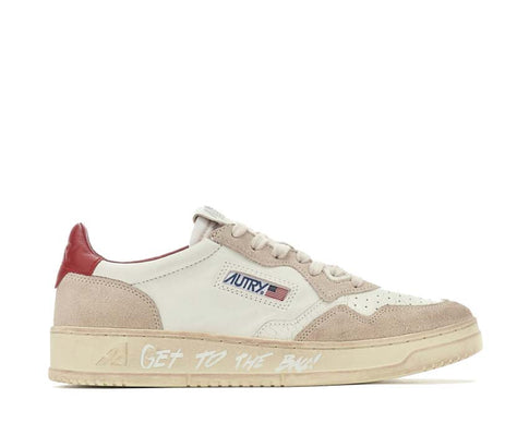 Autry 01 Low Leat / Draw Red / White AULMLD04