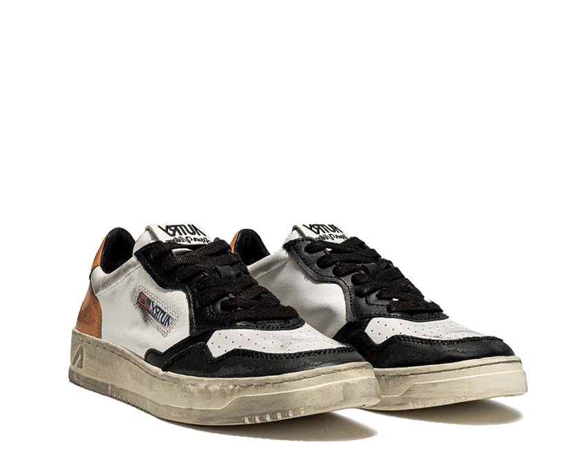 Autry Super Vintage Low Leat / White / Black / Cognac AVLMSV04