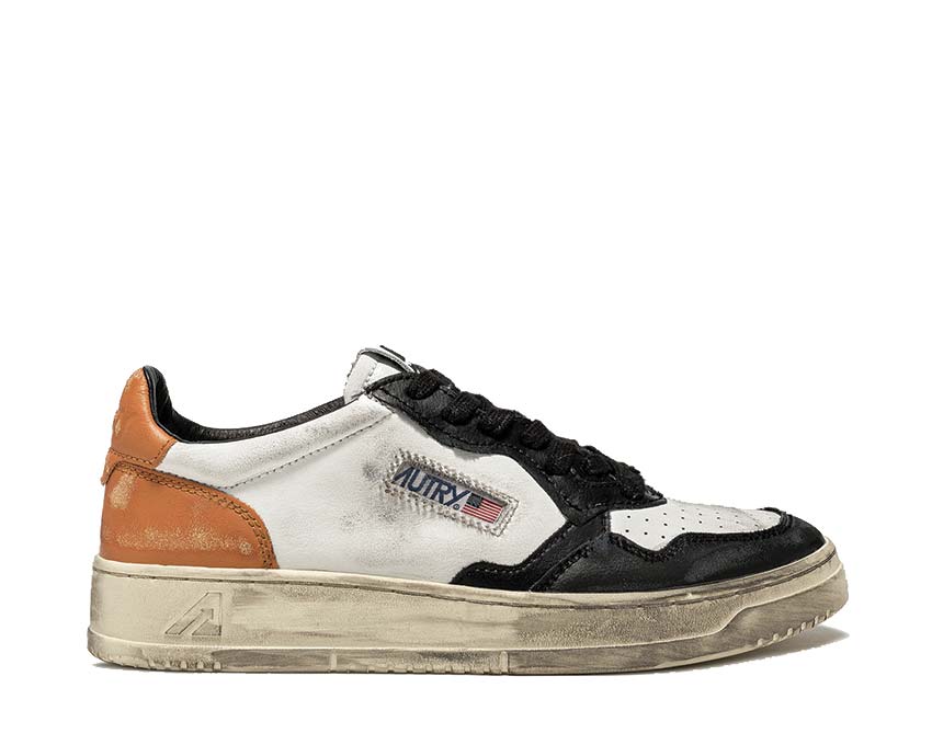 Autry Super Vintage Low Leat / White / Black / Cognac AVLMSV04