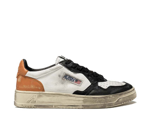 Autry Super Vintage Low Leat / White / Black / Cognac AVLMSV04