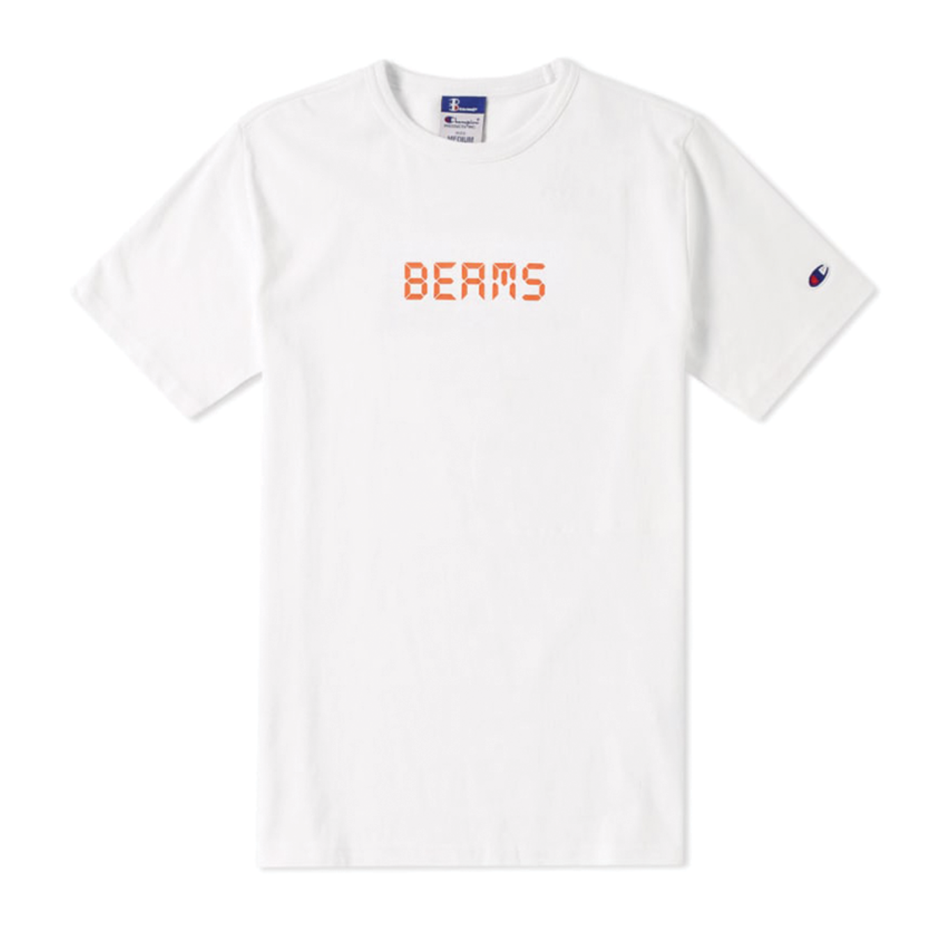Champion X Beams Digital Logo Tee White 210631 NOIRFONCE