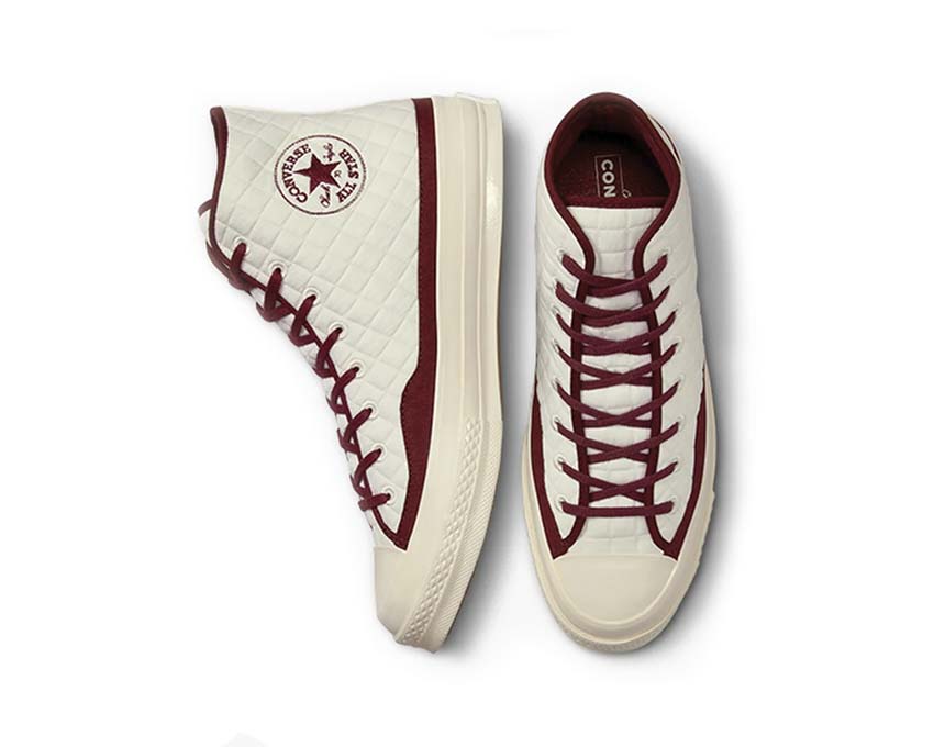 Converse Chuck 70 Hi Egret / Dark Beetroot A01400C