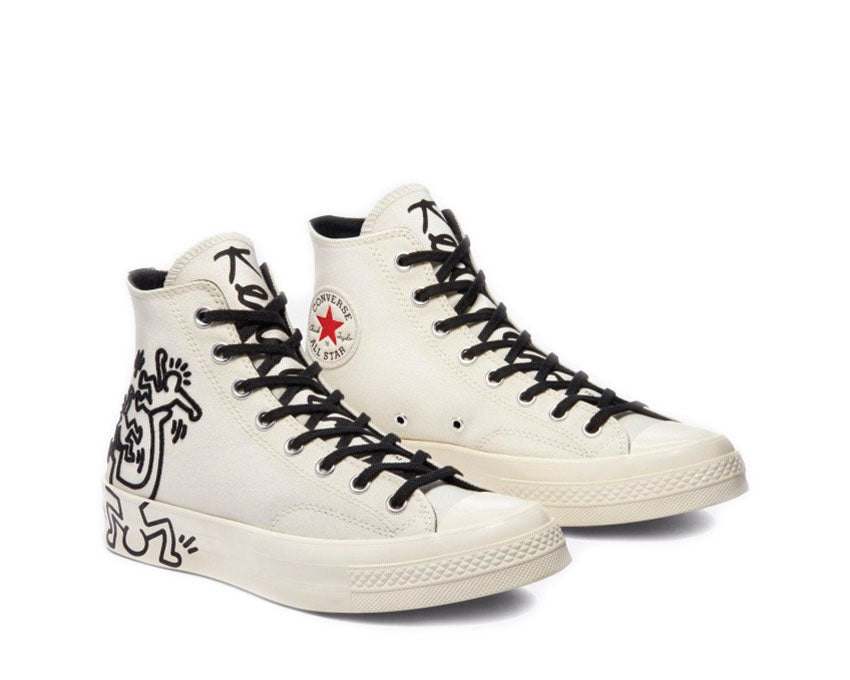 Converse Chuck 70 Hi Egret / Black / Red / Light Bone 171858C