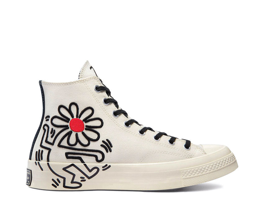 Converse Chuck 70 Hi Egret / Black / Red / Light Bone 171858C