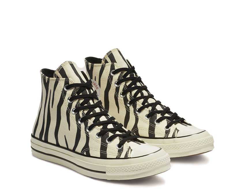 Converse Chuck 70 Print Hi Greige Black Egret 163408C