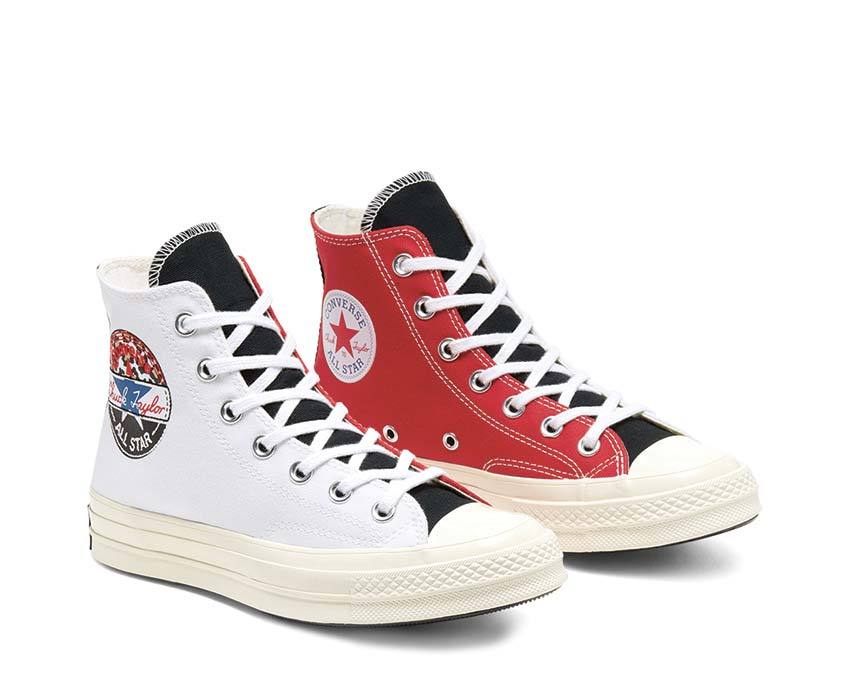 Converse Chuck 70 Logo Play Hi White / University Red - Rush Blue 166747C