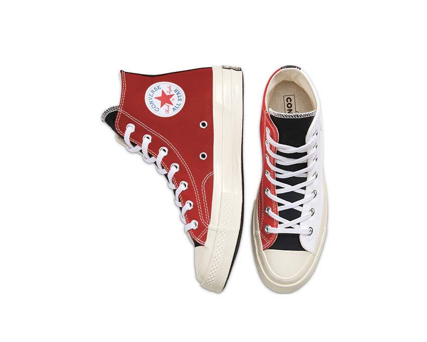 Converse Chuck 70 Logo Play Hi White / University Red - Rush Blue 166747C