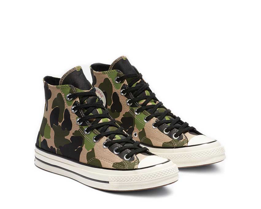 Converse Chuck 70 Print Hi Candied Ginger Piquant Green 163407C