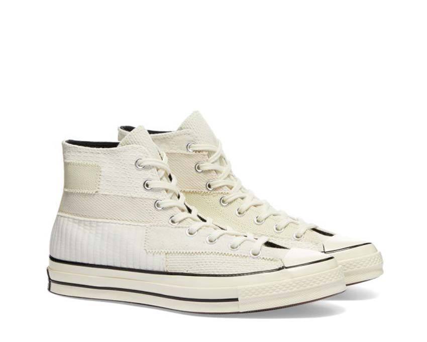 Converse CT70's Mono Patchwork Antique White / Egret / Black 167139C