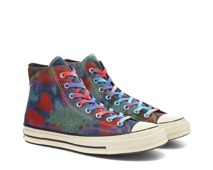 Converse CT 70 Hi Tie Dye Plaid Mint / Cactus Flower / Dewberry 168752C