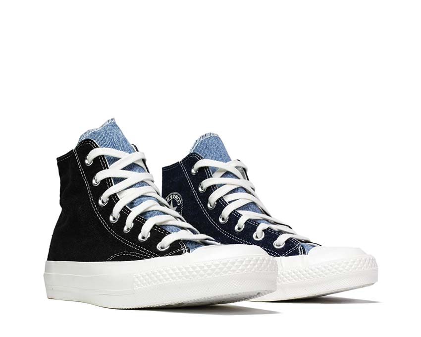 Converse Renew Denim Tri-Panel Chuck 70 Dark Denim / Light Denim / Egret 166286C