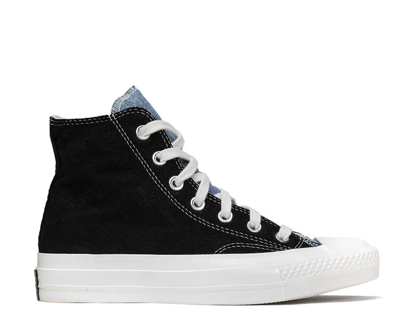 Converse Renew Denim Tri-Panel Chuck 70 Dark Denim / Light Denim / Egret 166286C