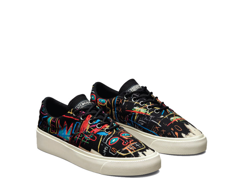 Converse Skidgrip Ox X Basquiat Black / Multi / Egret 172584C