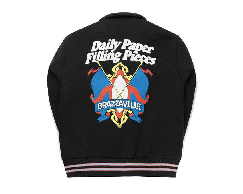 Daily Paper x Filling Pieces Varsity Jacket Black