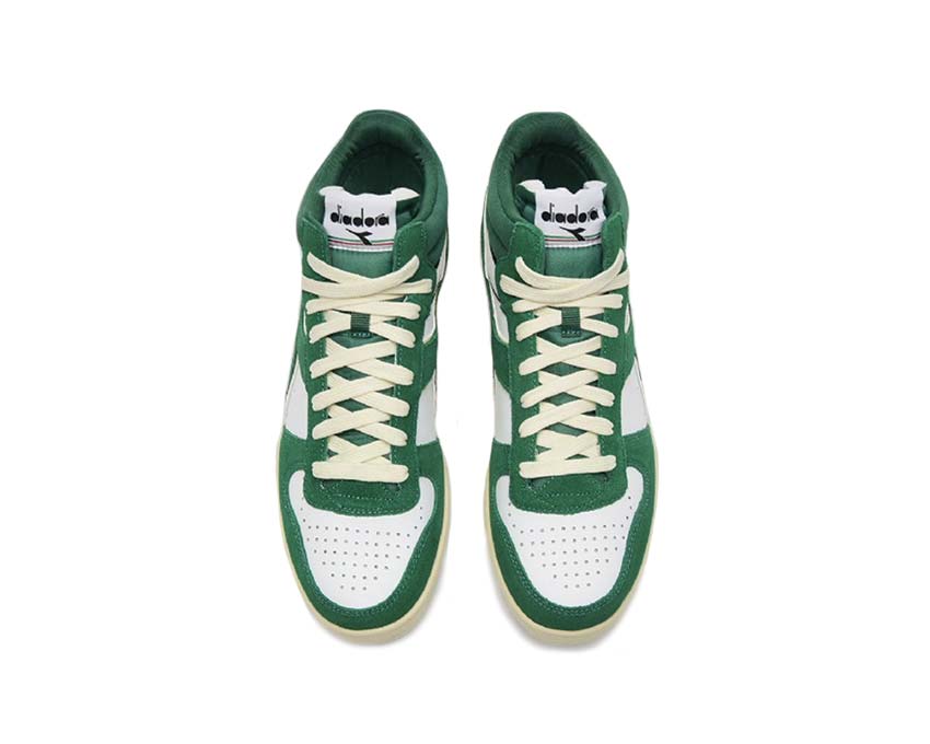 Diadora Magic Basket Demi Demi Cut Suede Leather Amazon / White 501 178563 01 C1912