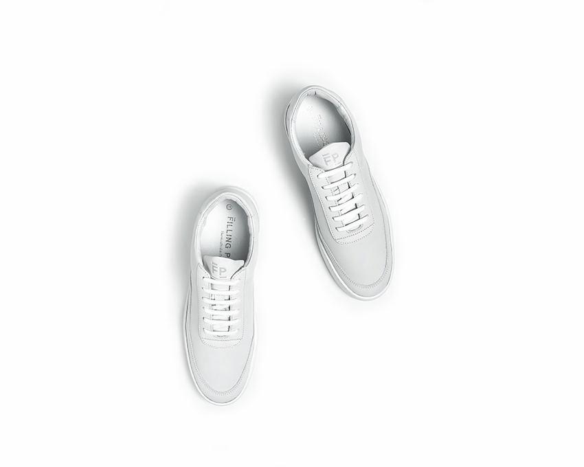 Filling Pieces Low Mondo Nardo Nubuck White Light Grey