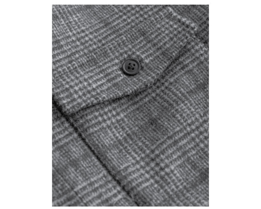 Han Kjobenhavn Army Shirt Grey Check M-130518