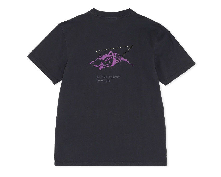 Han Kjobenhavn Boxy Tee Social Resort Faded Black M130173