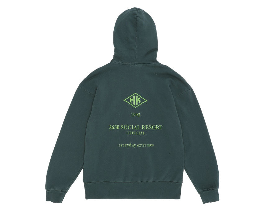 Han Kjobenhavn Bulky Hoodie Social Resort Faded Green M130154
