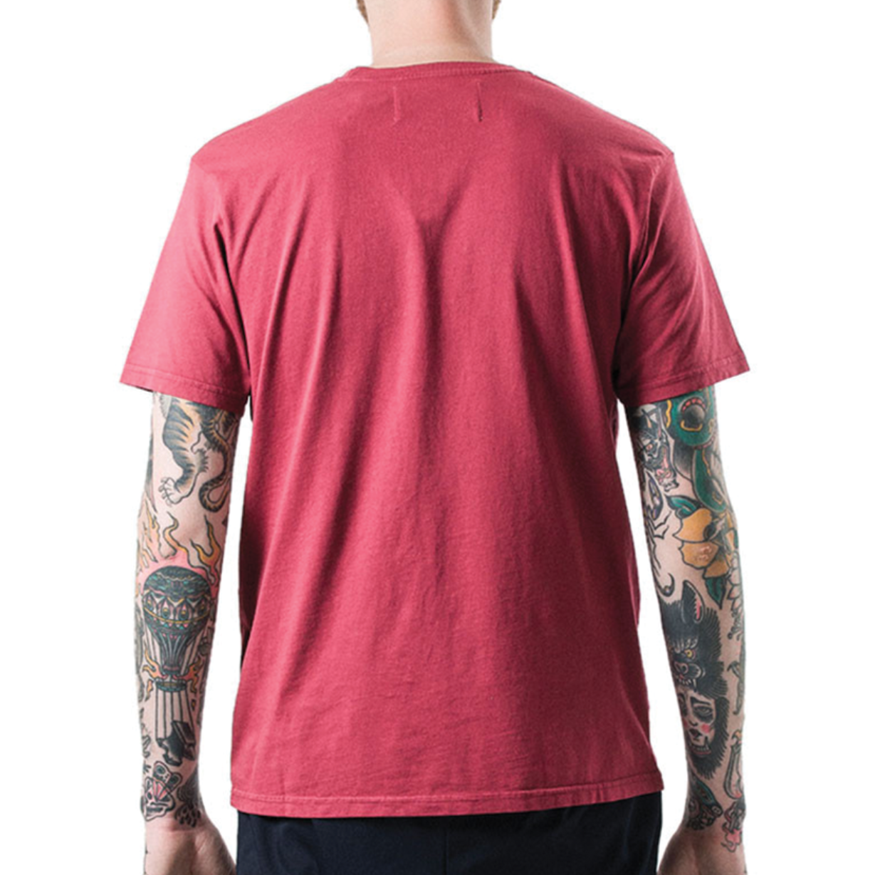 HAN KJØBENHAVN Casual Tee Artwork Burgund