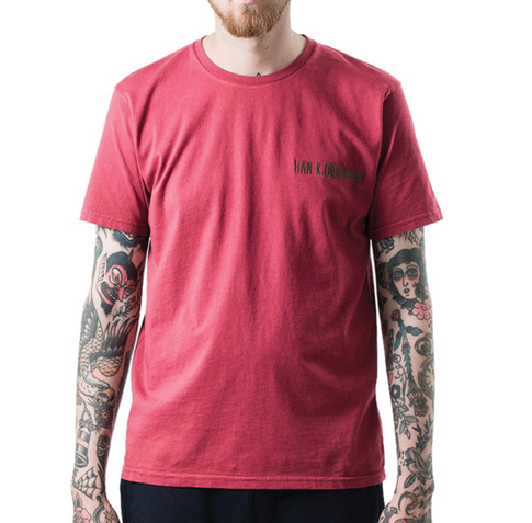 HAN KJØBENHAVN Casual Tee Artwork Burgund