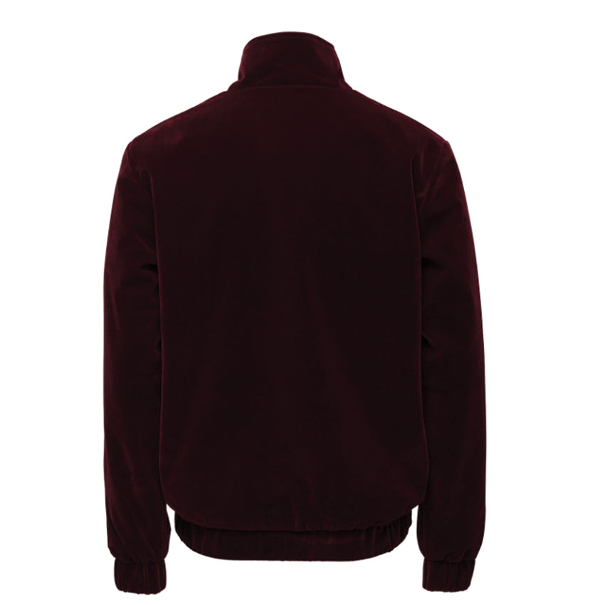 HAN KJØBENHAVN Track Top Velour Burgundy