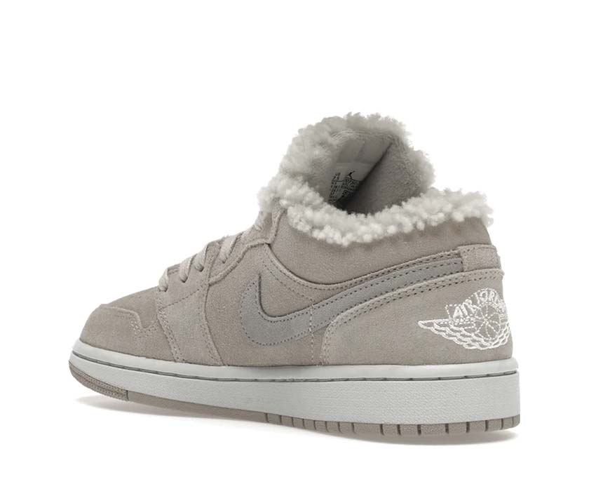 Jordan 1 Low SE Sherpa Fleece College Grey / Particle Grey - White DO0750-002