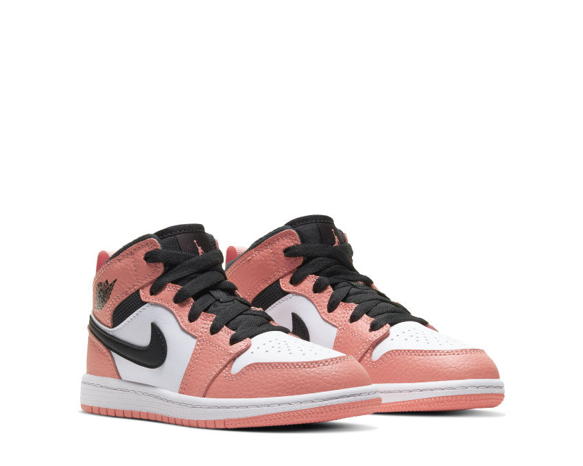 Jordan 1 Mid PS Pink Quartz / DK Smoke Grey - White 640737-603