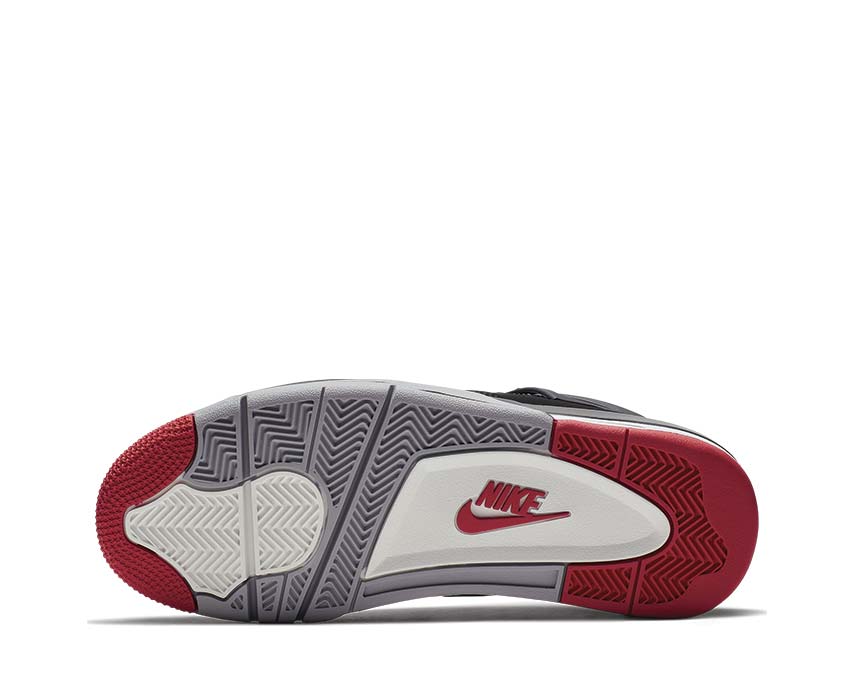 Nike Air Jordan 4 Bred Black Cement Grey Summit White Fire Red 308497-060