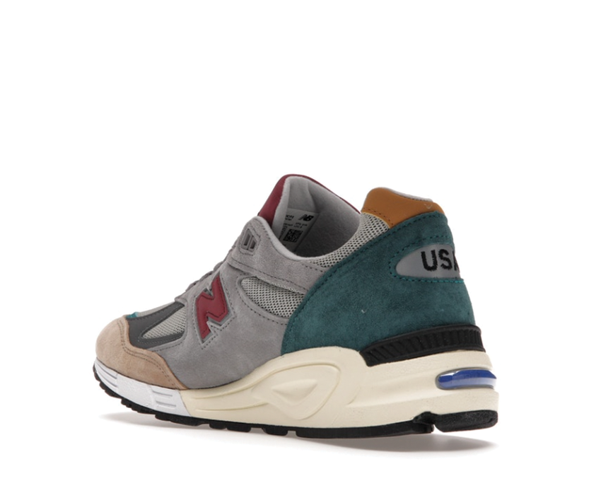 New Balance 990v2 Grey Green Maroon M990CP2