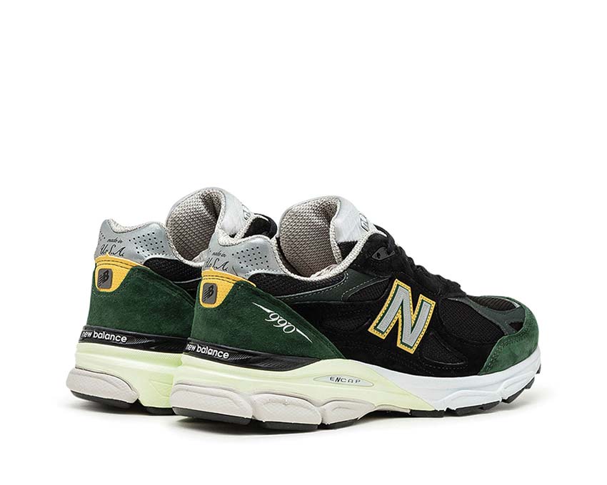 New Balance 990 V3 Black Green M990CP3