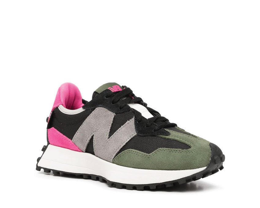 New Balance 327 Black / Pink / Green MS327WR1