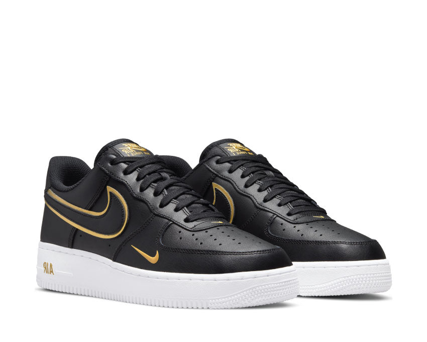 Nike Air Force 1 '07 LV8 Black / Black - Metallic Gold - White DA8481-001