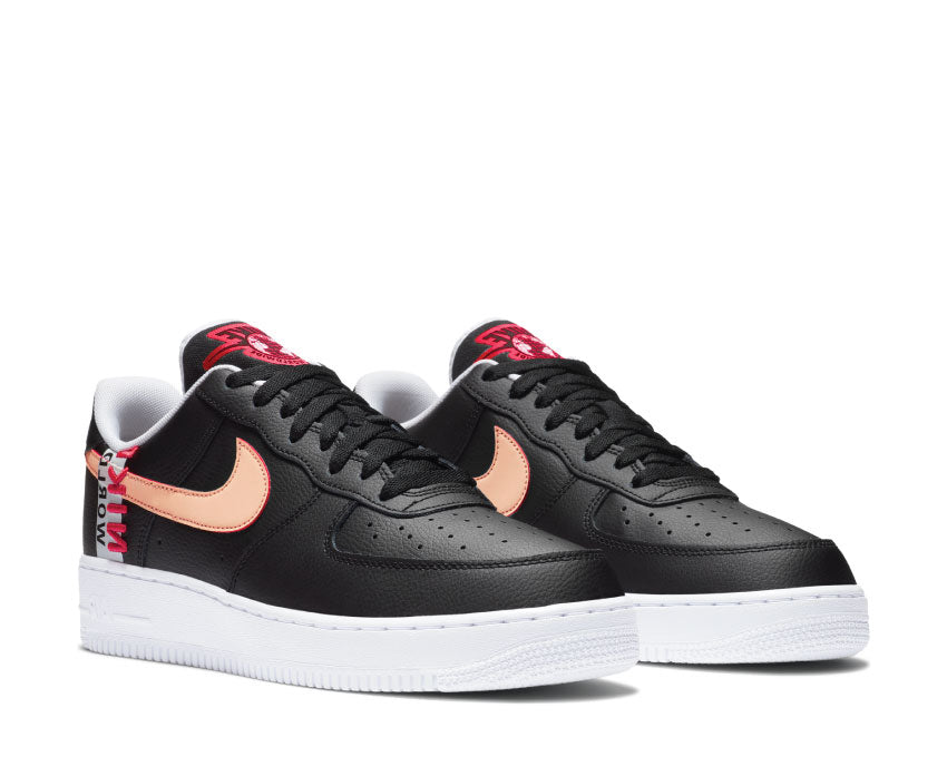 Nike Air Force 1 '07 LV8 Black / Crimson Tint - Flash Crimson - White CK6924-001