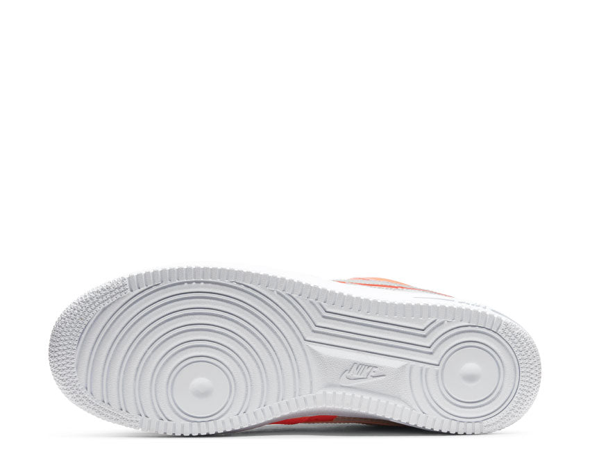 Nike Air Force 1 '07 LV8 Total Orange / Metallic Silver - Black CT2299-800