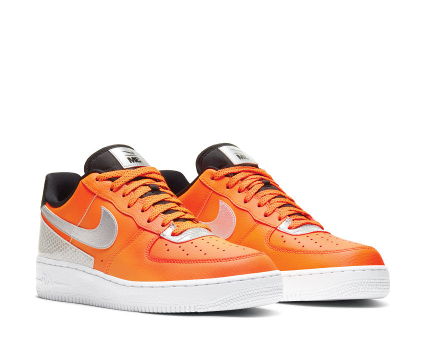 Nike Air Force 1 '07 LV8 Total Orange / Metallic Silver - Black CT2299-800