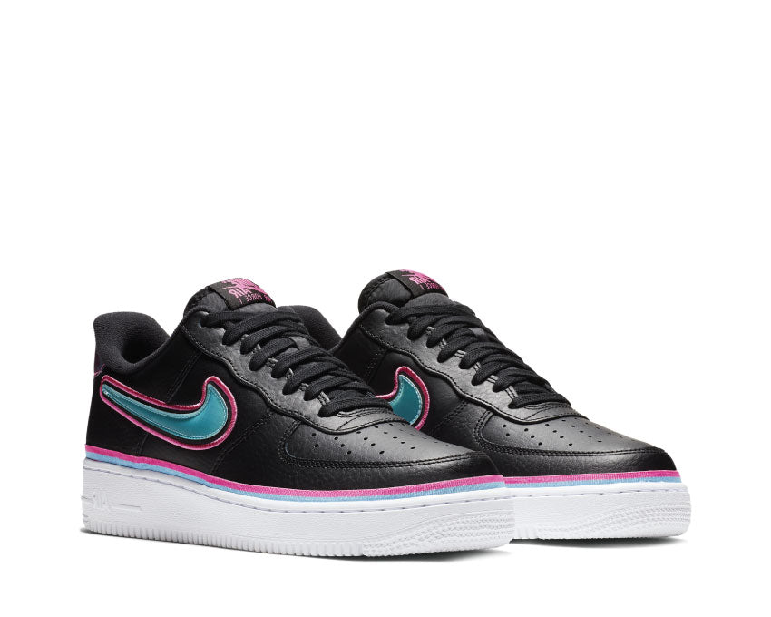 Nike Air Force 1 '07 LV8 Sport Black Blue Gale Laser Fuchsia White AJ7747-700
