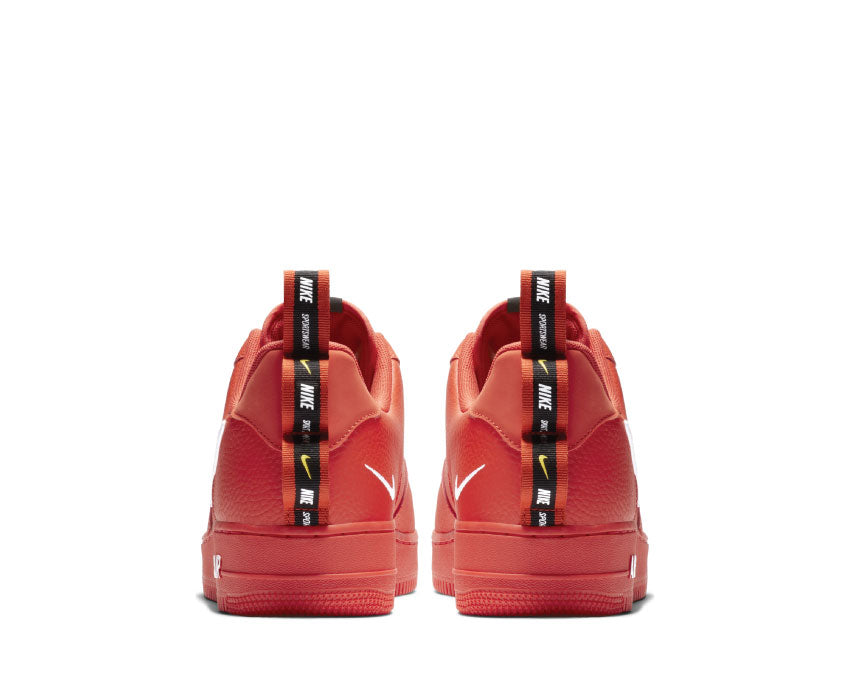 Nike Air Force 1 '07 LV8 Utility Team Orange White Black Tour Yellow AJ7747-700