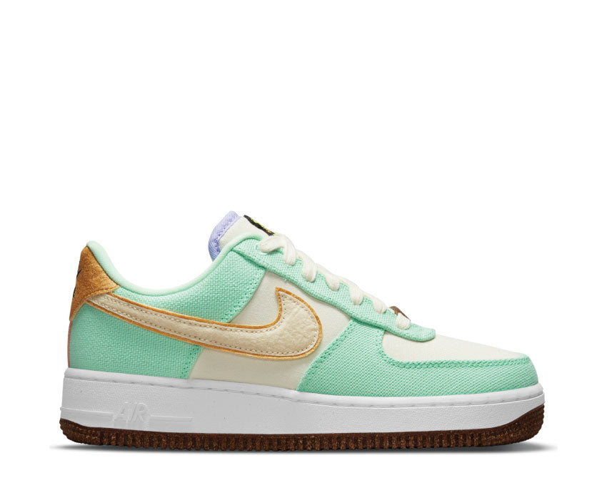 Nike Air Force 1 '07 LX Green Glow / Coconut Milk - Metallic Gold CZ0268-300
