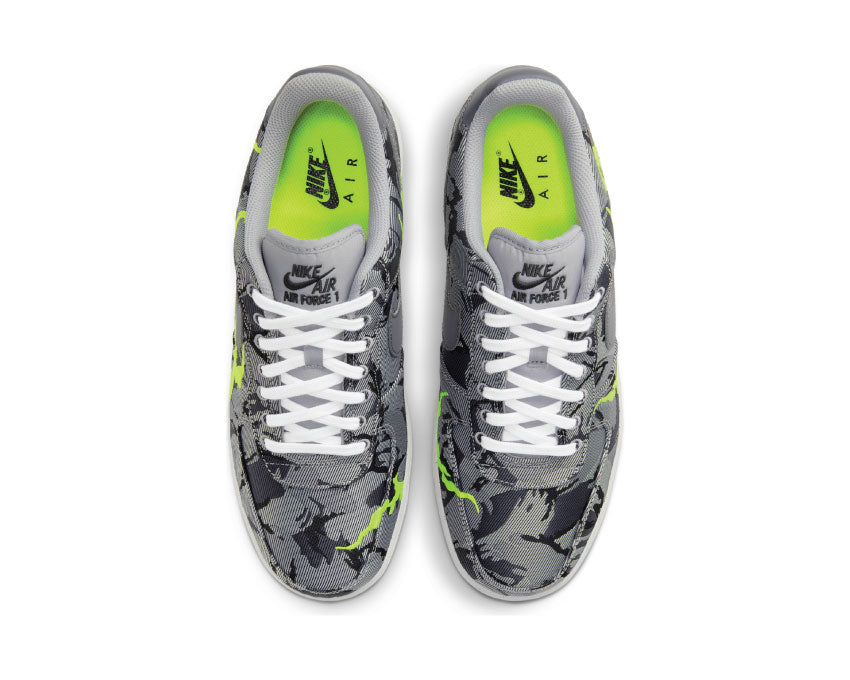 Nike Air Force 1 '07 LX LT Smoke Grey / Smoke Grey - Electric Green CV1725-001