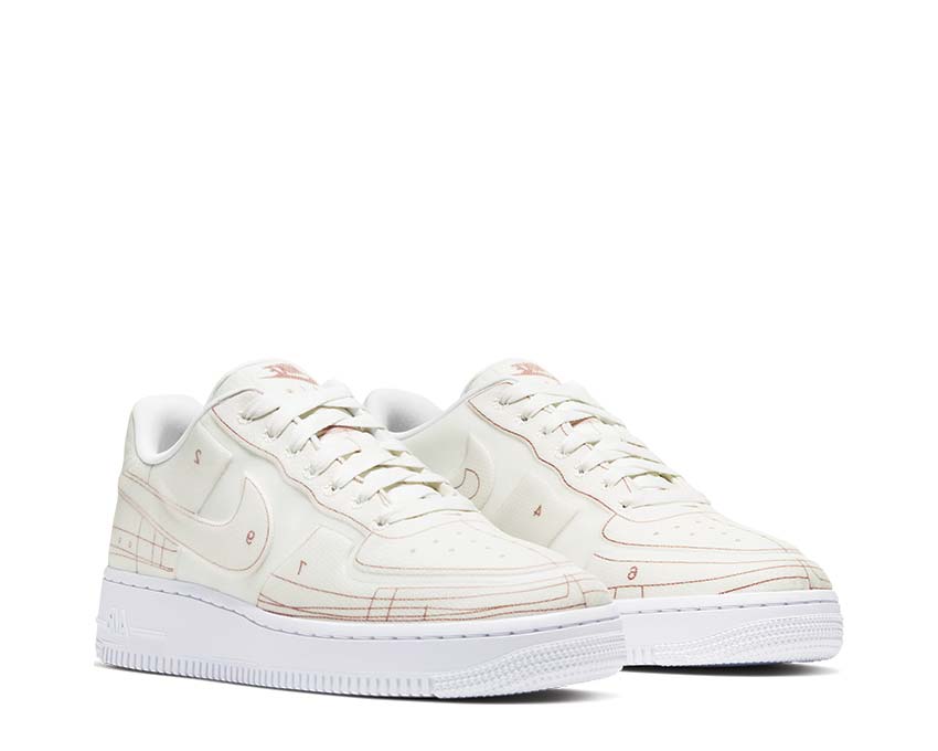 Nike Air Force 1 '07 LX Summit White / Summit White - University Red CI3445-100